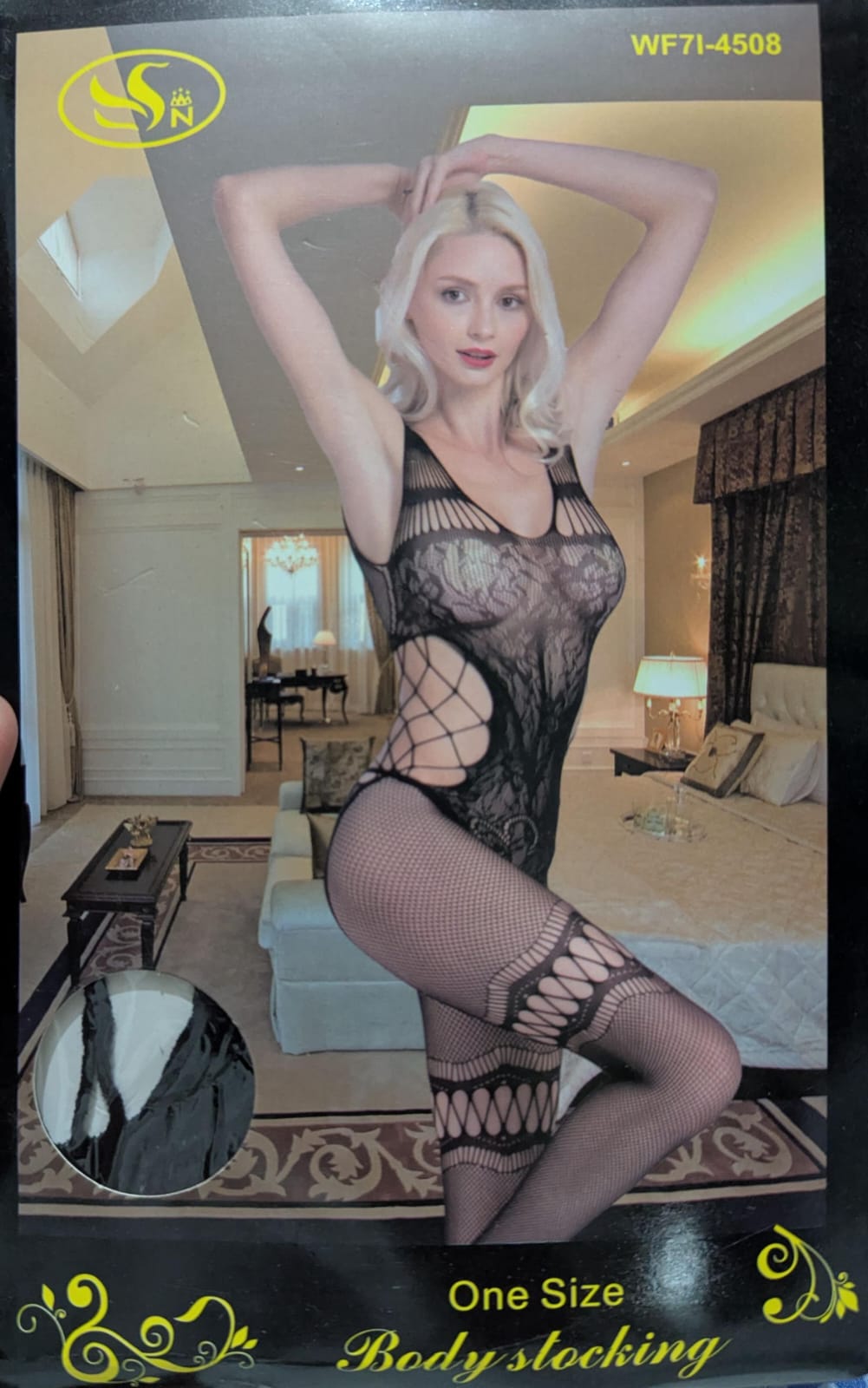 Floral Lace Fishnet Bodystocking in Pakistan – Safaa.pk