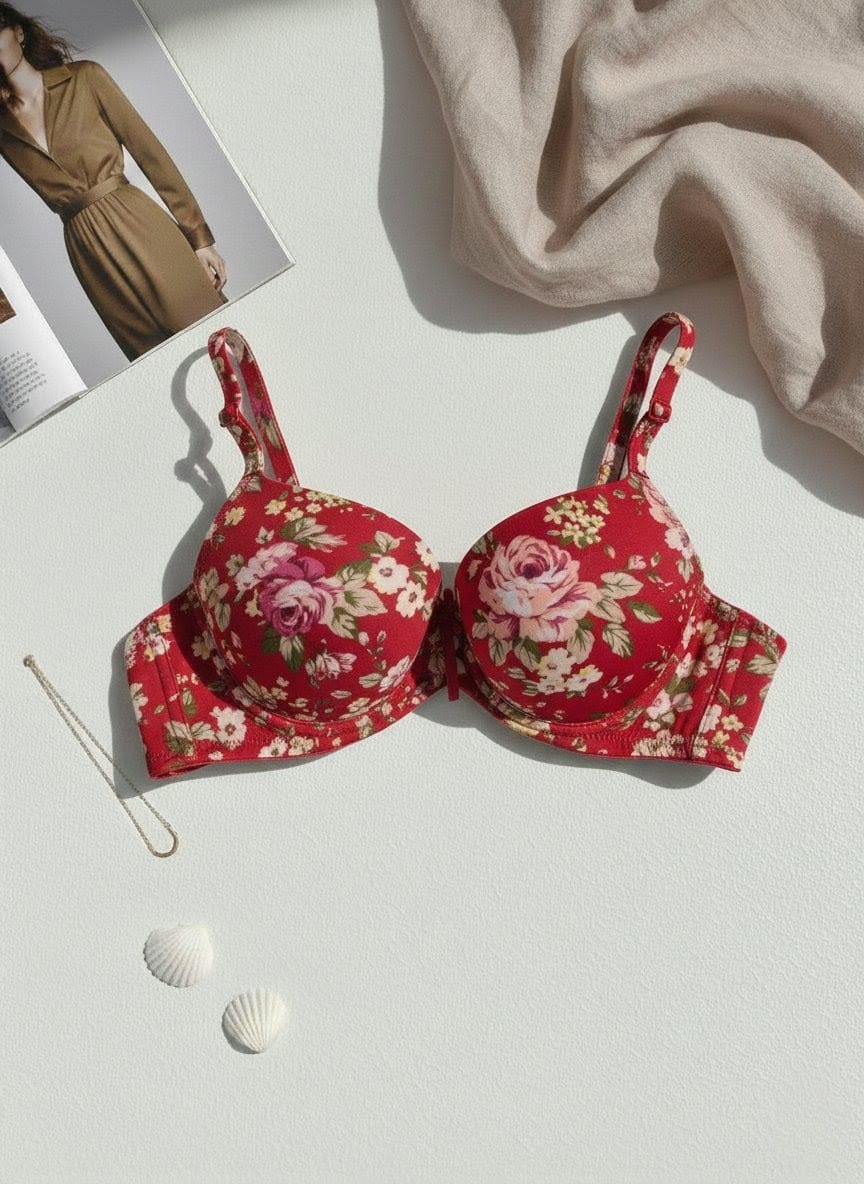 Floral push up bra in Pakistan – Safaa.pk