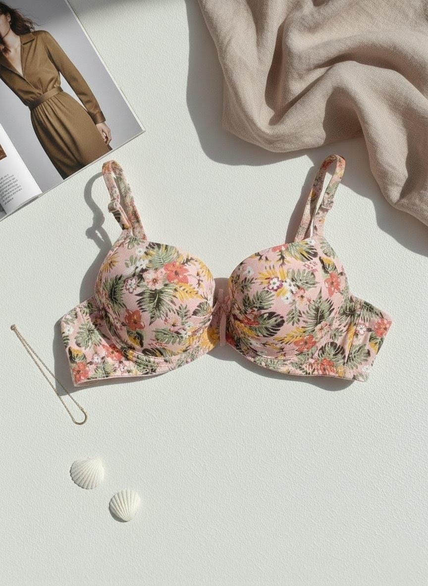 Floral push up bra in Pakistan – Safaa.pk