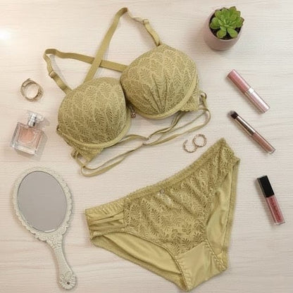 Front open double padded bra set in Pakistan – Safaa.pk