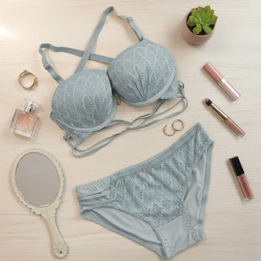 Front open double padded bra set in Pakistan – Safaa.pk