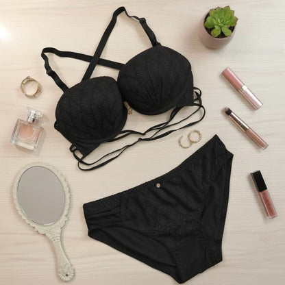 Front open double padded bra set in Pakistan – Safaa.pk