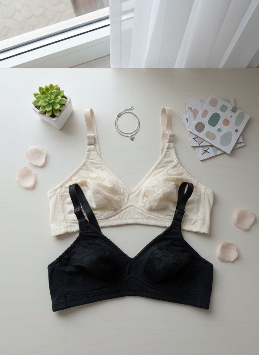 Buy Full Coverage Jersey Net Bra Online | Safaa – SAFAA