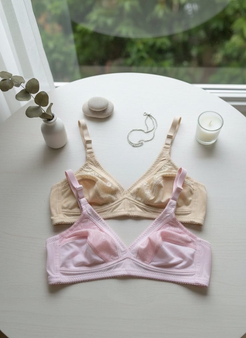 Non padded full coverage jersey net bra in Pakistan – Safaa.pk