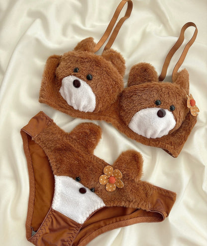 Fur Teddy Bear Bra Set in Pakistan – Safaa.pk