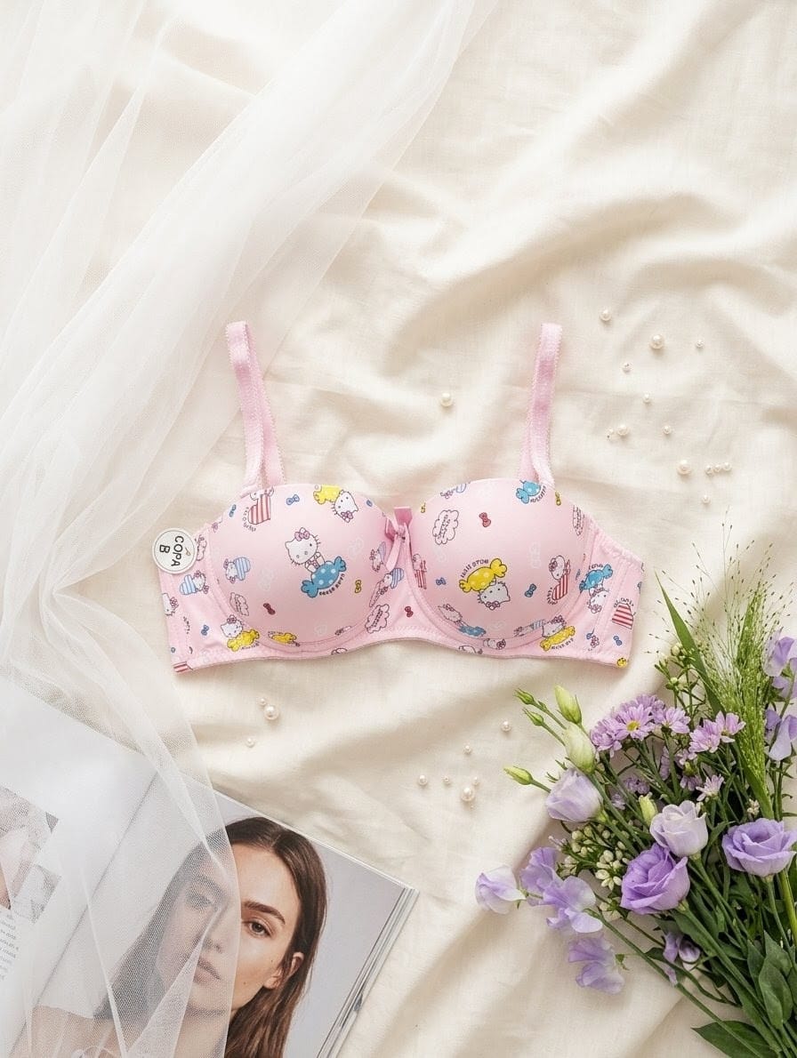 Hello Kitty Soft Push-Up Bra in Pakistan – Safaa.pk