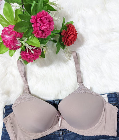 Sophisticated Flower Pattern Double Padded Bra (DPB 0037)