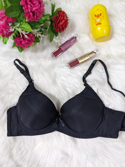 Sophisticated Flower Pattern Double Padded Bra (DPB 0037)