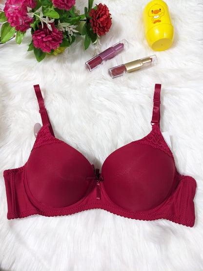 Sophisticated Flower Pattern Double Padded Bra (DPB 0037)