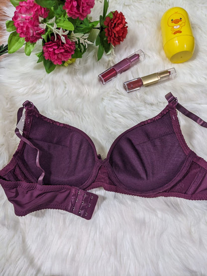 Sophisticated Flower Pattern Double Padded Bra (DPB 0037)