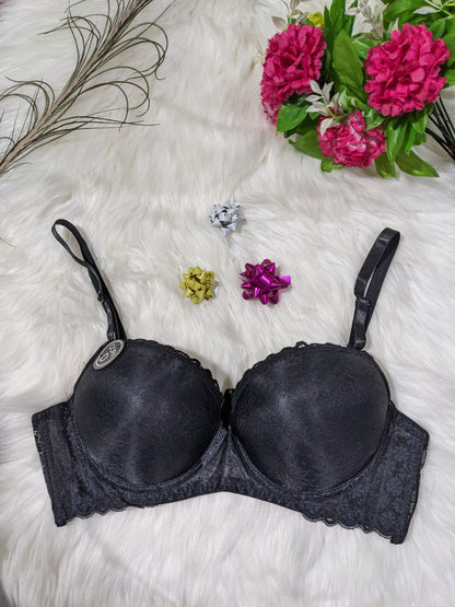 Double Padded Lace Push Up Bra – Underwired Lift & Luxury Comfort