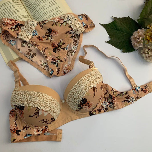 Luxurious  Floral Wedding Bra Set (SPBS 0067)