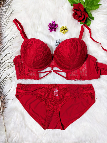 Elegant Wedding Thin Pad Bra Set (SPBS 0072)