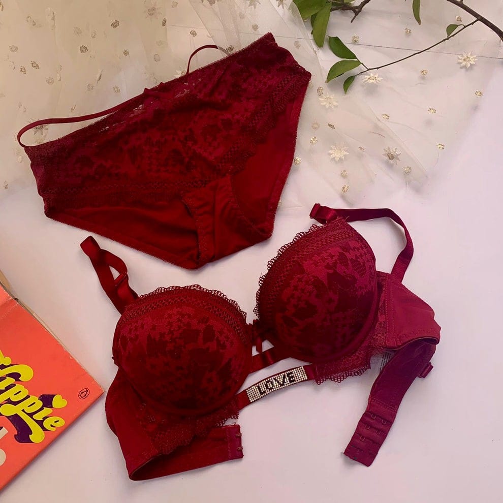 Imported Fancy Bridal Bra Set (SPBS 0075)