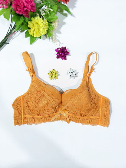 Comfort-fit bra with airy net fabric and light padding (SPB 0084)