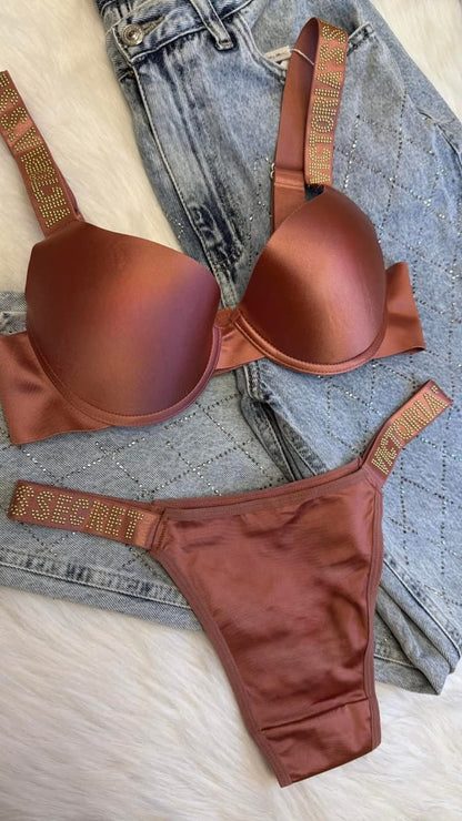 Light Bra Set with Pearl Embellishment – Summer Essential (SPBS 090)