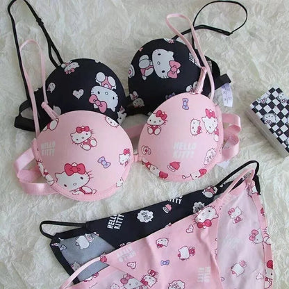 Cute Carton Amine Front Open Bra set (SPBS 094)