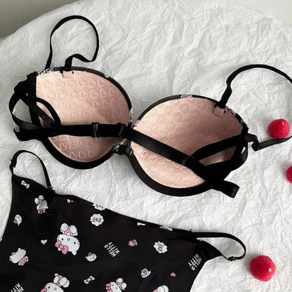Cute Carton Amine Front Open Bra set (SPBS 094)