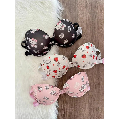 Cute Carton Amine Front Open Bra set (SPBS 094)