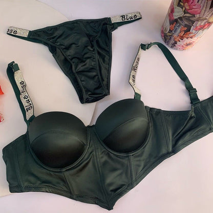 Bold Thunder Padded Push-Up Bra & Panty Set (SPBS 102)