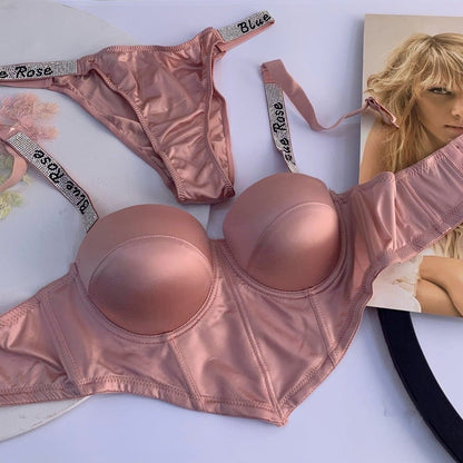 Bold Thunder Padded Push-Up Bra & Panty Set (SPBS 102)