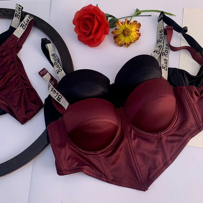 Bold Thunder Padded Push-Up Bra & Panty Set (SPBS 102)