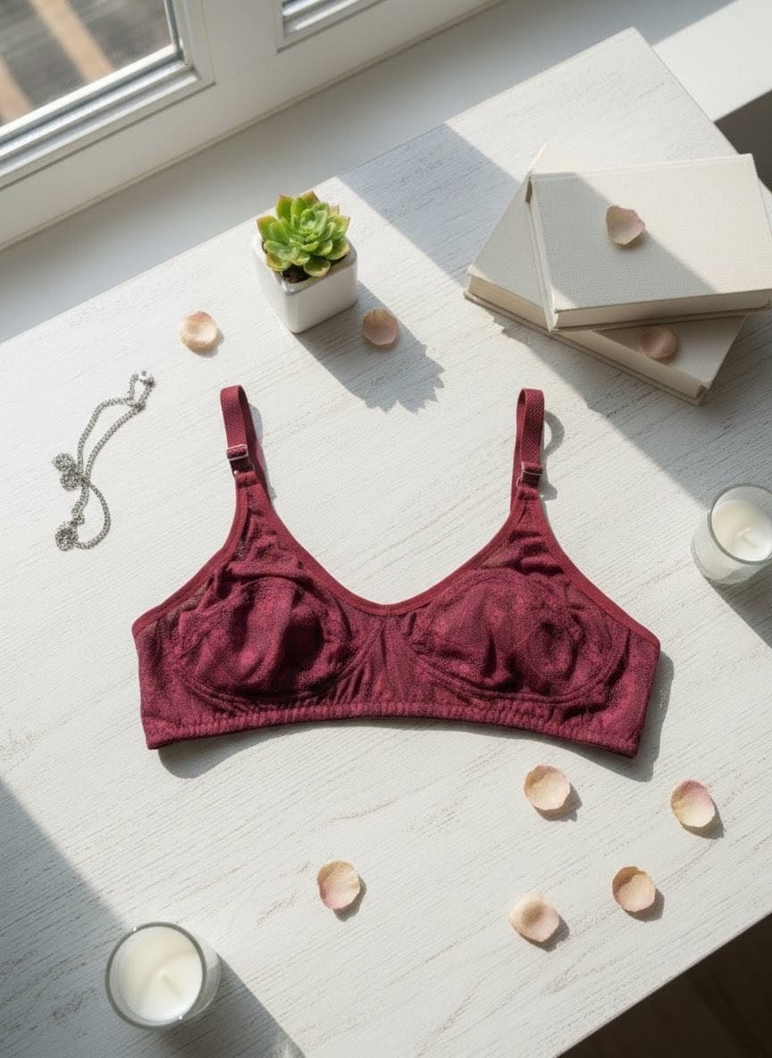 Soft jersey cotton wireless full coverage bra in Pakistan – Safaa.pk