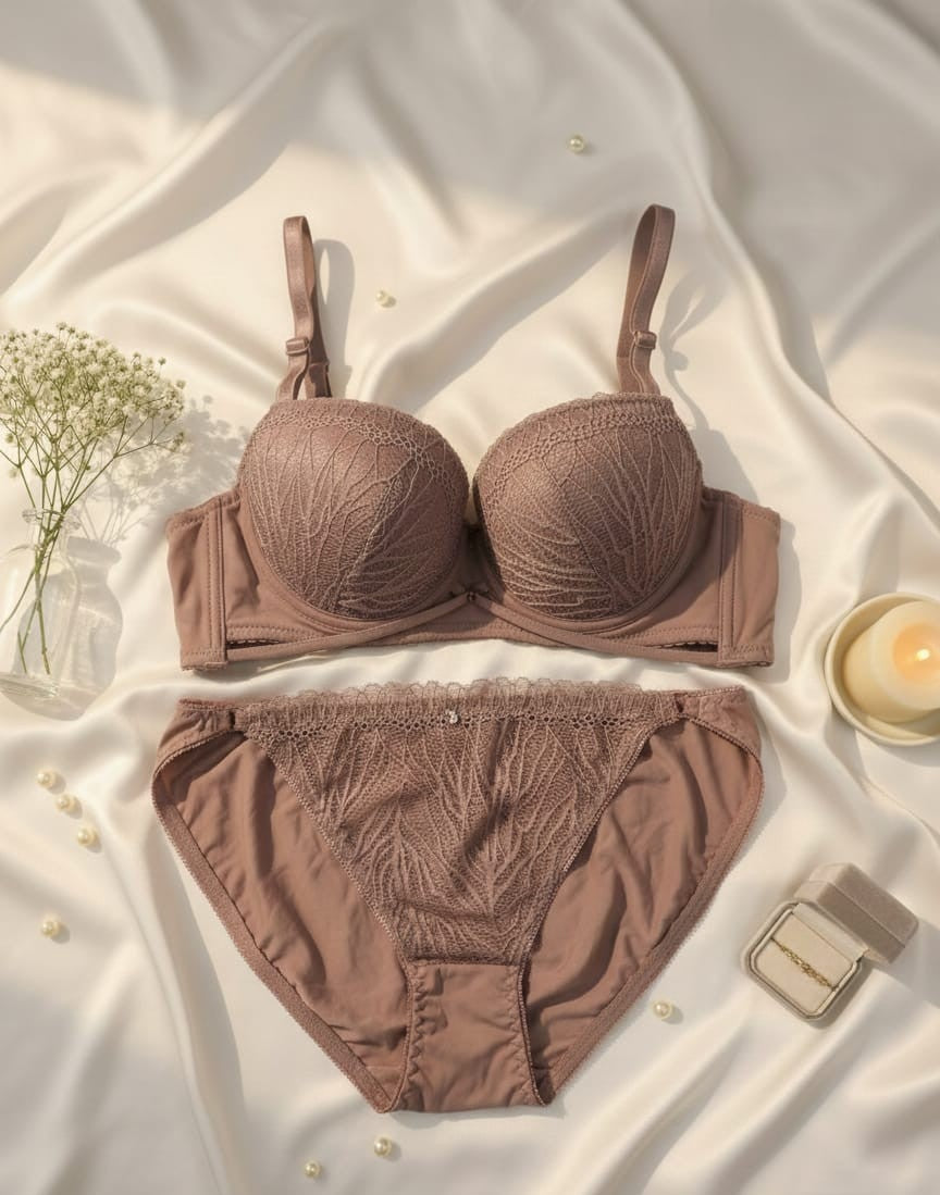 Imported Soft Single Padded Bra set for Bridals