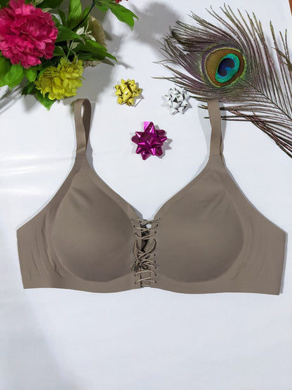 Lace-Up Seamless Padded Bra in Pakistan – Safaa.pk
