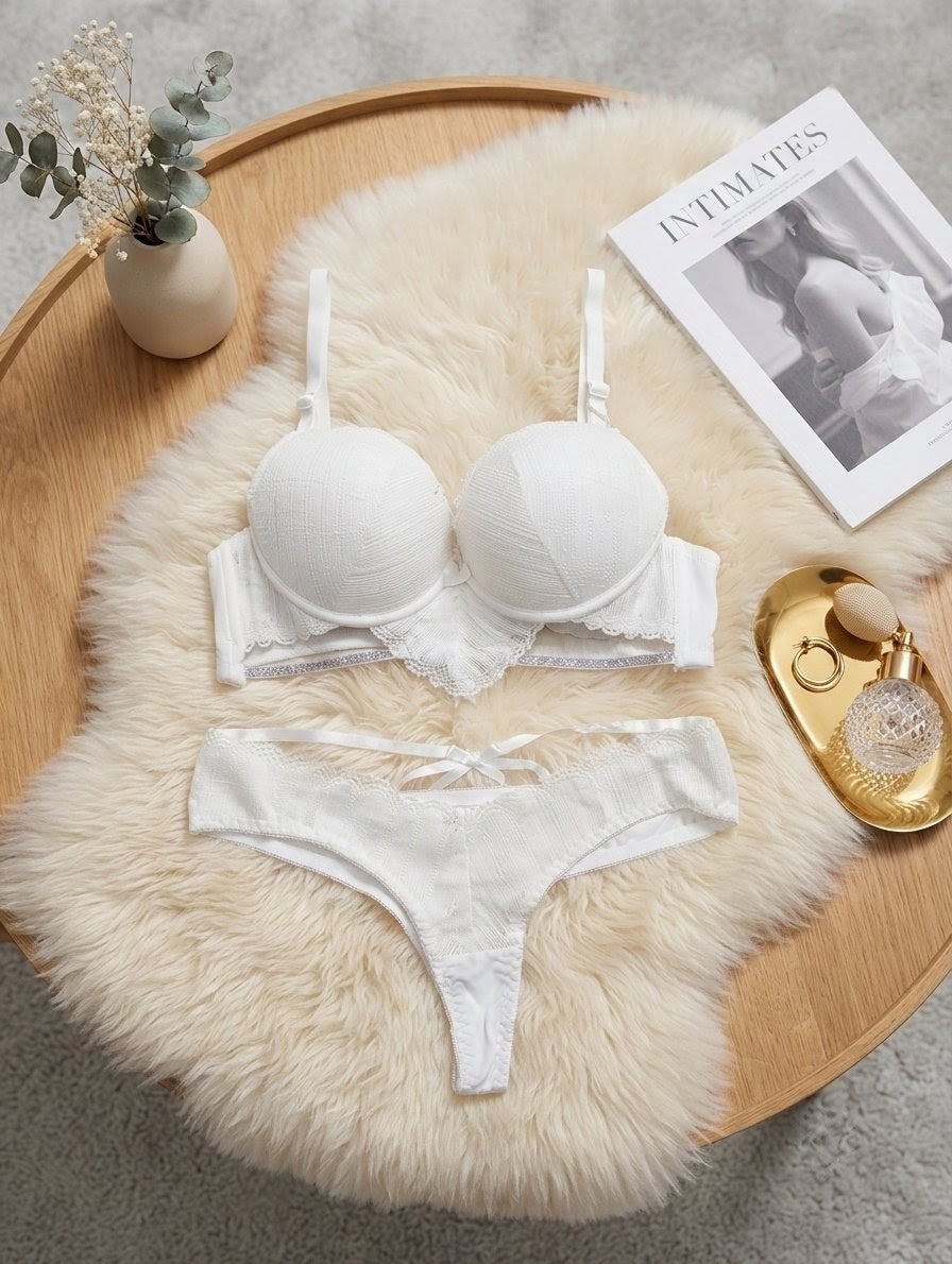 Lace Lingerie Set with Push-Up Bra in Pakistan – Safaa.pk