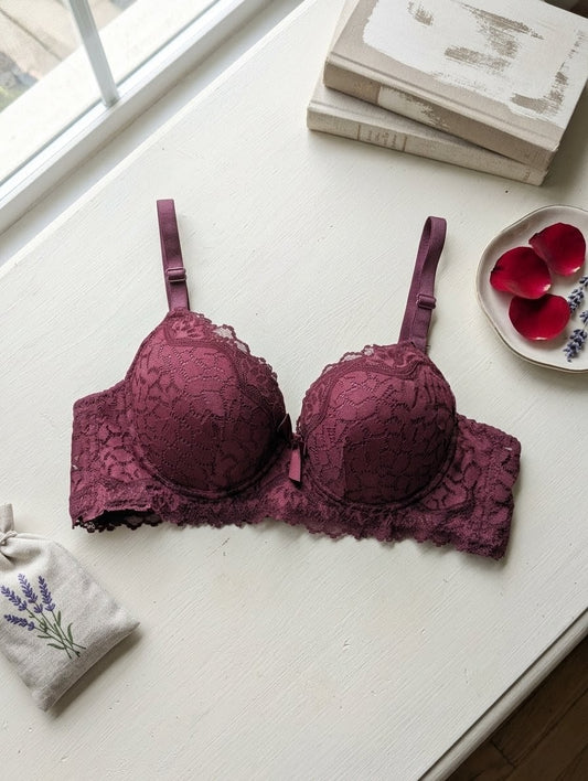 Lace Padded Party Wear Bra – Elegant Lift & Summer Comfort | SAFAA