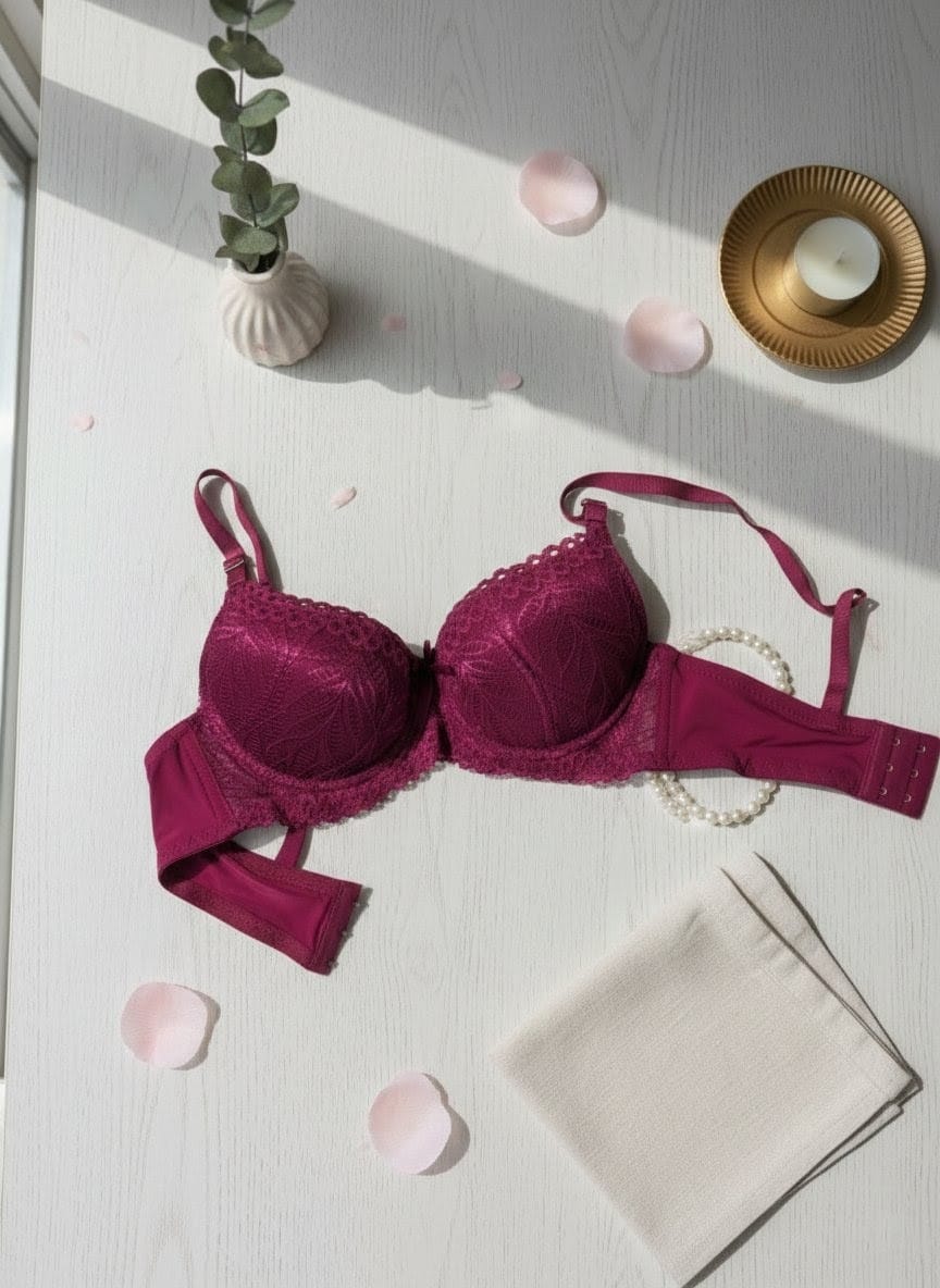 Lacy Leaf Padded Bra in Pakistan – Safaa.pk