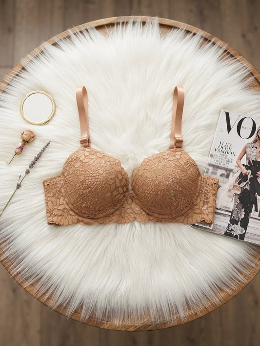 Lacy floral push-up bra in Pakistan – Safaa.pk