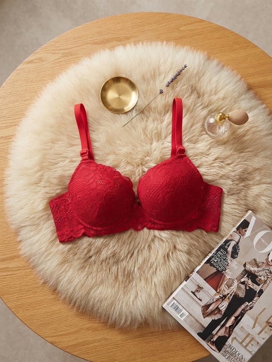 Lacy floral push-up bra in Pakistan – Safaa.pk