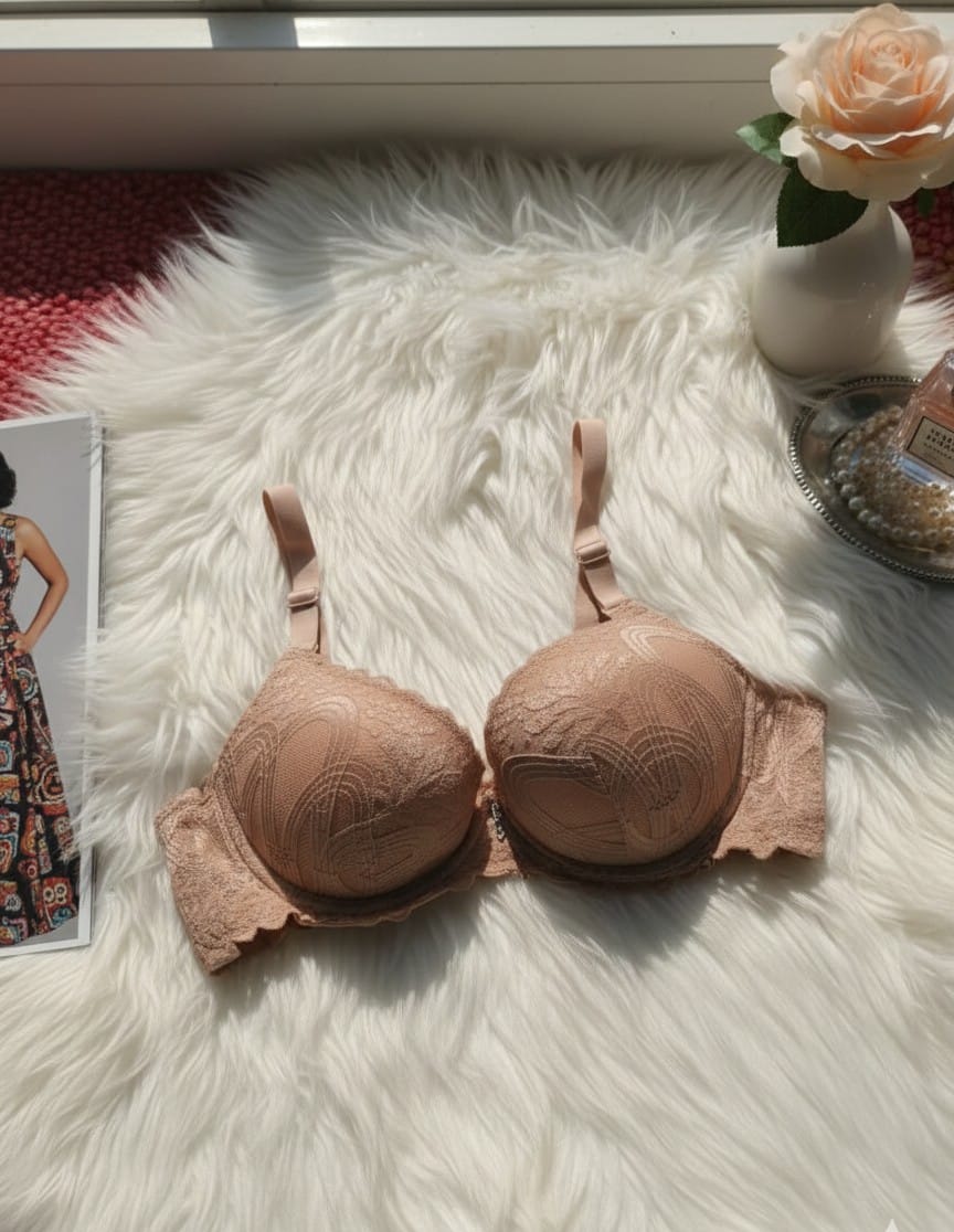 Lacy Chic Padded Bra – Soft Lace Comfort & Lift