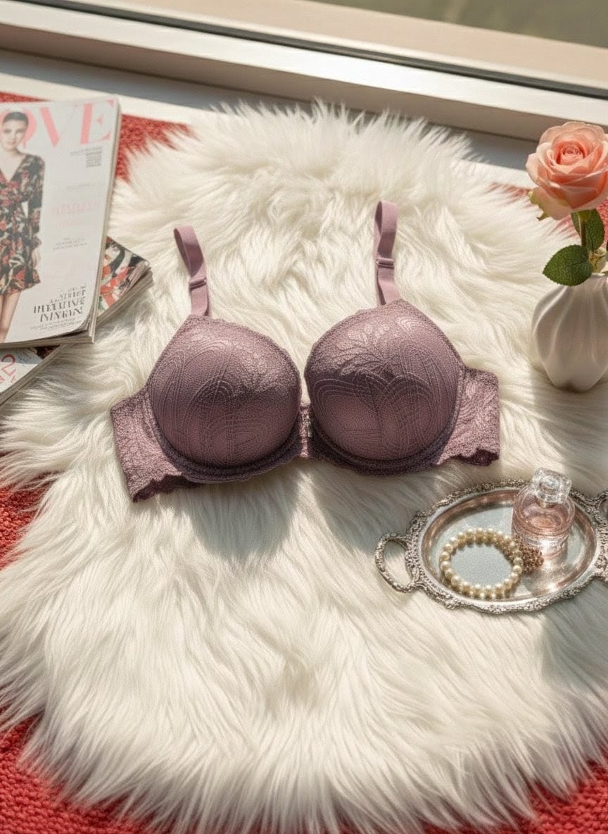 Lacy Chic Padded Bra – Soft Lace Comfort & Lift