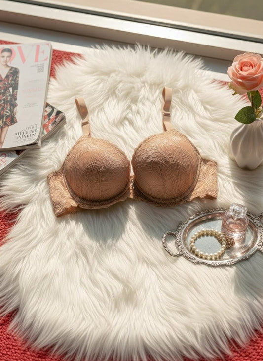 Lacy Chic Padded Bra – Soft Lace Comfort & Lift