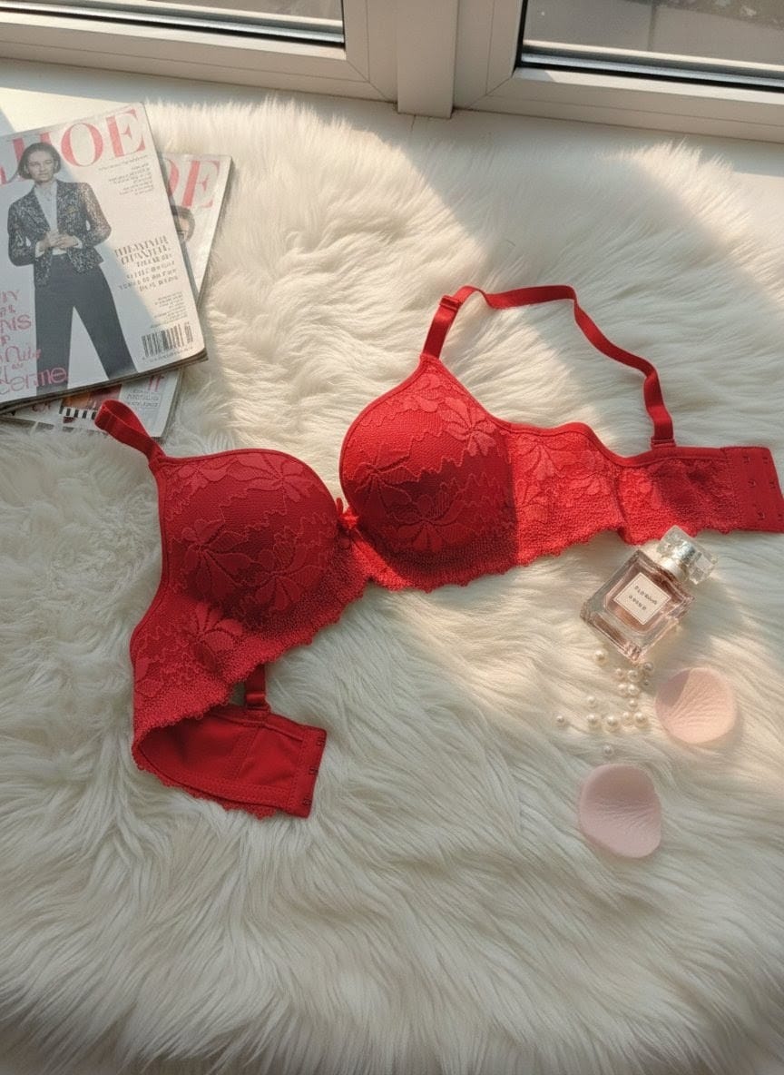 Lacy floral push-up bra in Pakistan – Safaa.pk