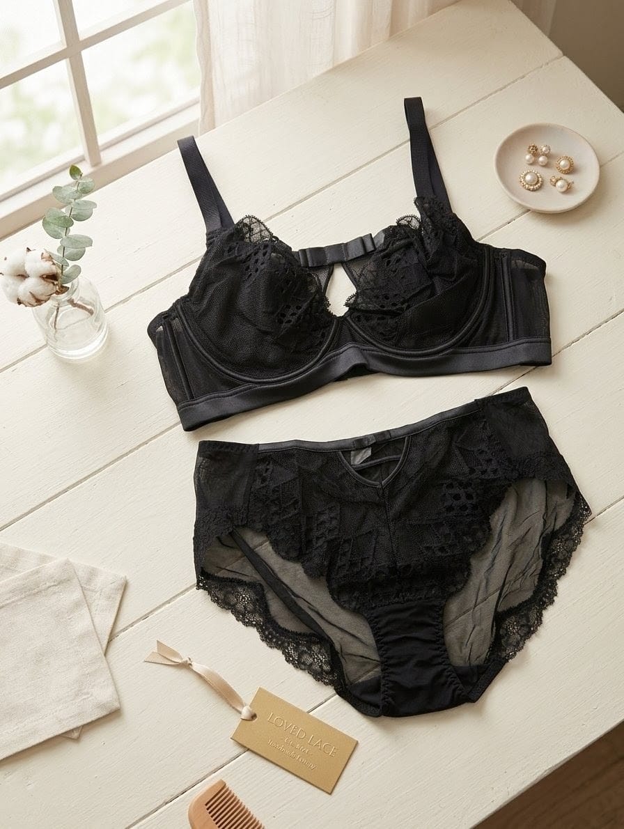 Light Padded Net Bra Set in Pakistan – Safaa.pk