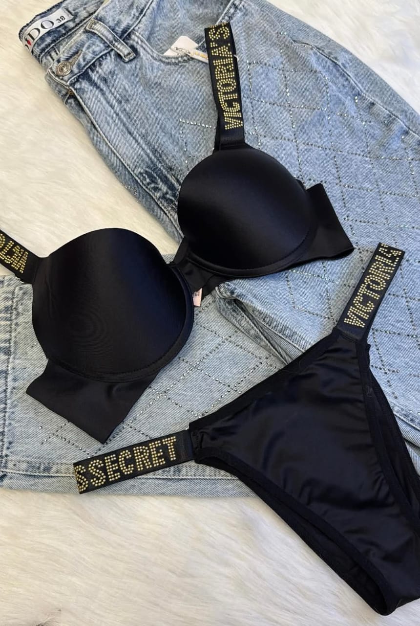 Light Bra Set with Pearl Embellishment – Summer Essential
