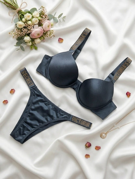 Light Bra Set with Pearl Embellishment – Summer Essential