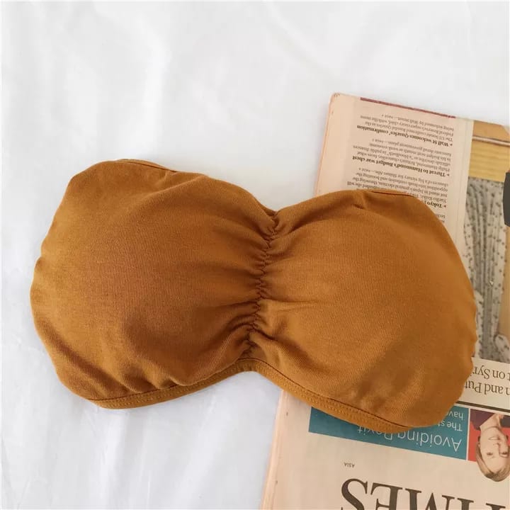 Ribbed Padded Strapless Tube Bra in Pakistan – Safaa.pk
