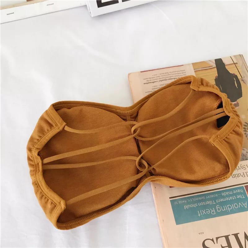 Ribbed Padded Strapless Tube Bra in Pakistan – Safaa.pk