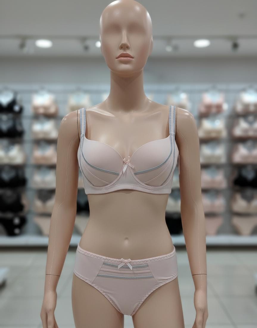 Luxury Embellished Single Padded Bra Set – Trendy & Comfortable