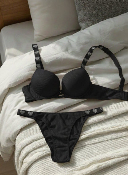 Luxury pearl push-up bra set in Pakistan – Safaa