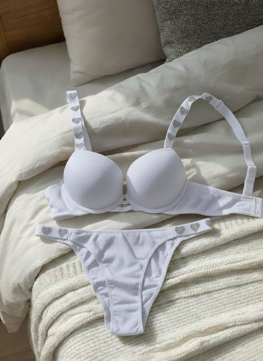 Luxury pearl push-up bra set in Pakistan – Safaa