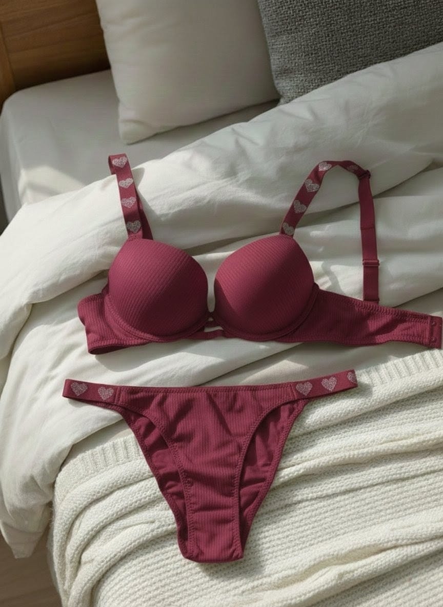 Luxury pearl push-up bra set in Pakistan – Safaa