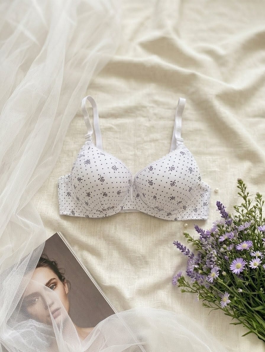 Micro-Floral Double Padded Push-Up Bra in Pakistan – Safaa.pk