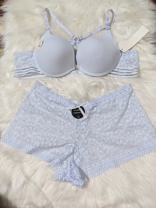 Single Padded Front Open Bra Set