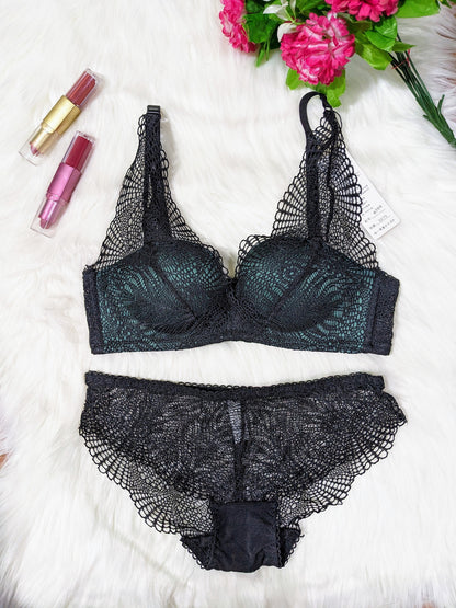 Fancy Net Design Double Padded Bra Set (DPBS 0033)